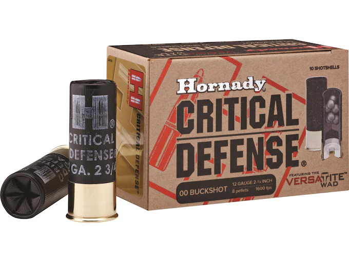 Hornady Critical Defense 12 Gauge Buckshot Ammo 2-3/4″ – Fast Ship